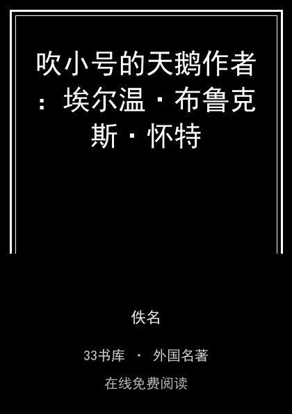 吹小号的天鹅作者：埃尔温·布鲁克斯·怀特封面