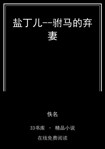 盐丁儿--驸马的弃妻封面