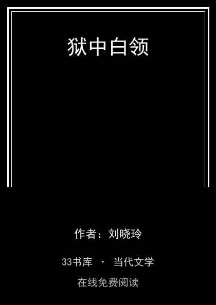 狱中白领封面
