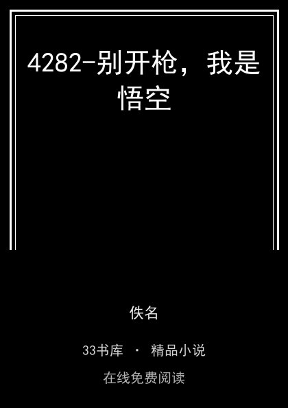 4282-别开枪，我是悟空封面