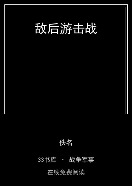 敌后游击战封面