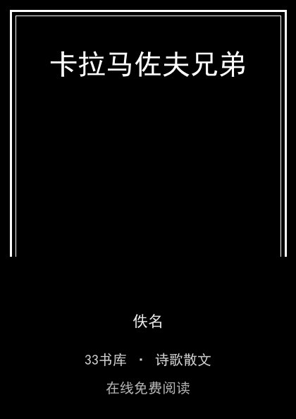 卡拉马佐夫兄弟封面