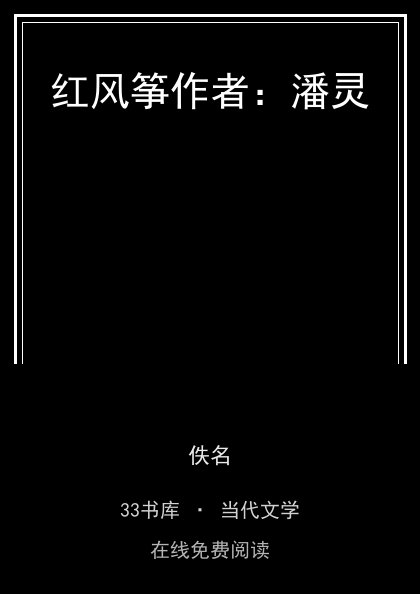 红风筝作者：潘灵封面