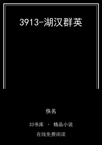 3913-湖汉群英 封面