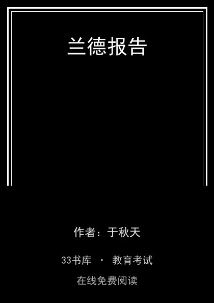 兰德报告封面