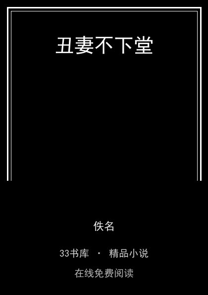 丑妻不下堂封面