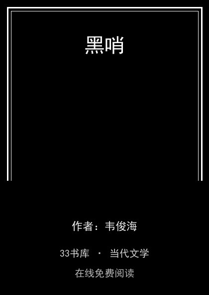 黑哨封面