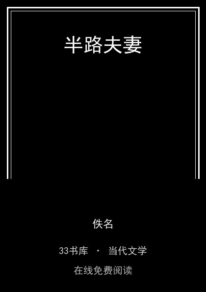 半路夫妻封面