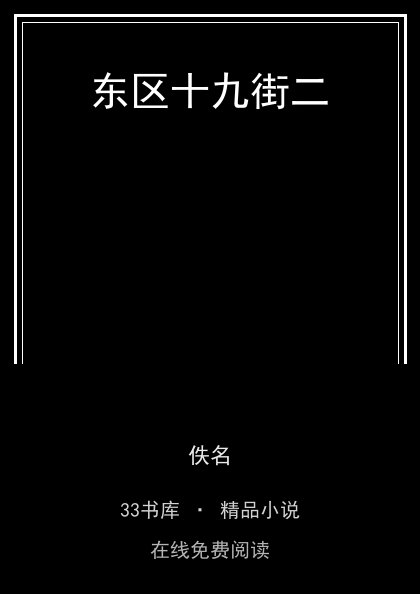 东区十九街二封面