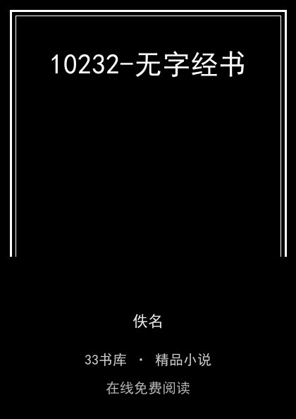 10232-无字经书 封面