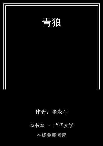 青狼封面