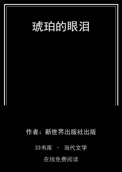 琥珀的眼泪封面