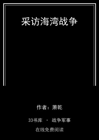 采访海湾战争封面
