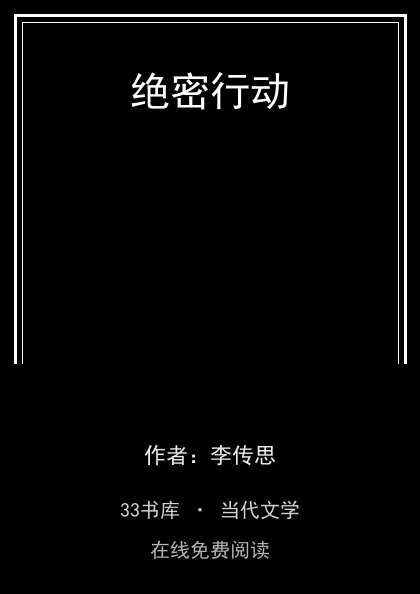 绝密行动封面