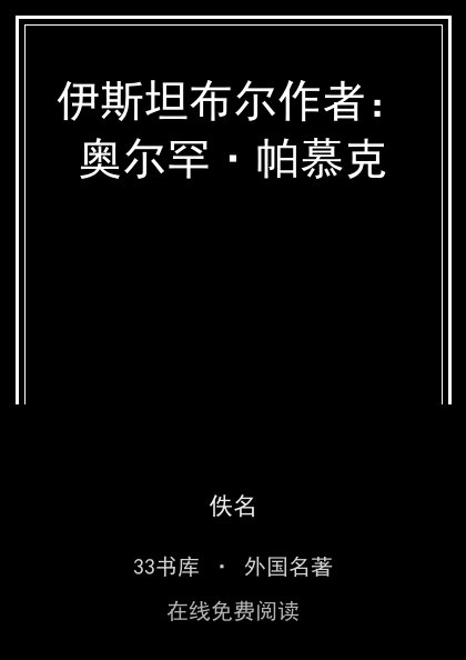 伊斯坦布尔作者：奥尔罕·帕慕克 封面