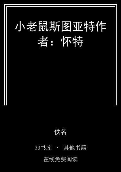 小老鼠斯图亚特作者：怀特 封面