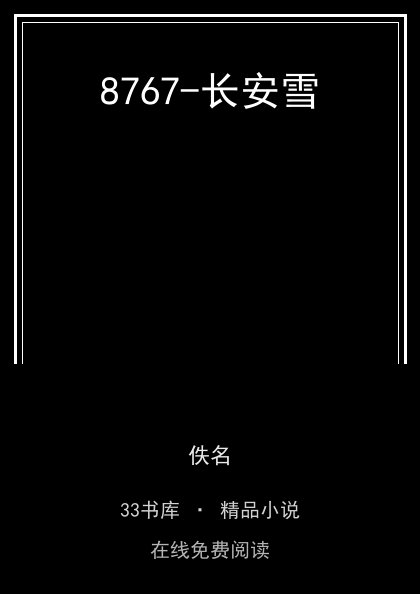 8767-长安雪封面
