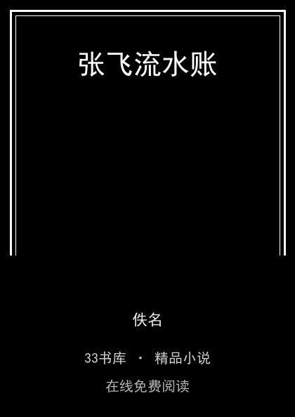 张飞流水账 封面