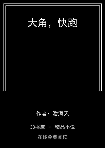 大角，快跑封面