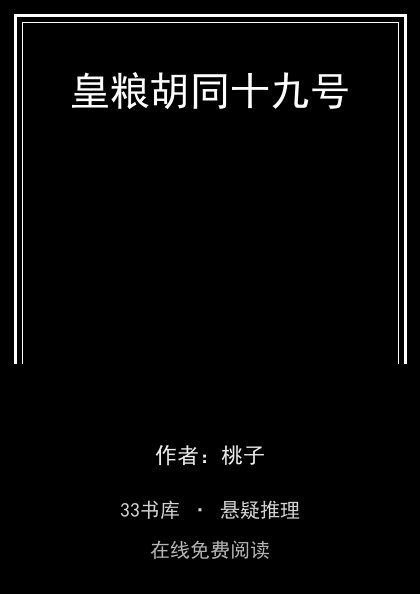 皇粮胡同十九号封面