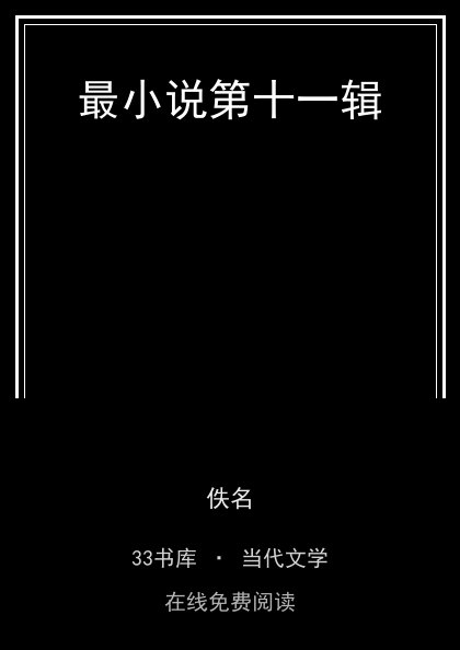 最小说第十一辑封面
