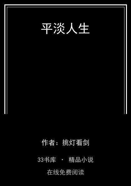 平淡人生封面