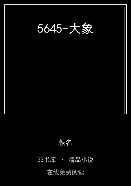 5645-大象封面