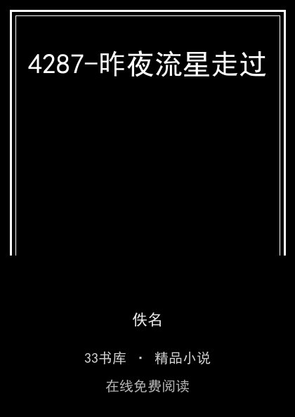 4287-昨夜流星走过封面
