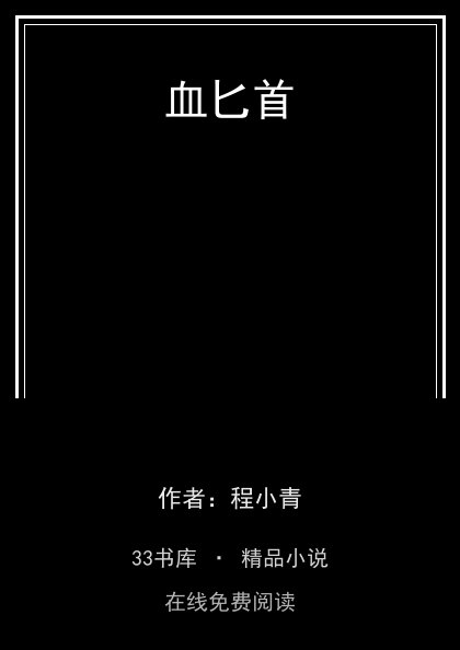 血匕首封面