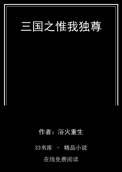 三国之惟我独尊封面