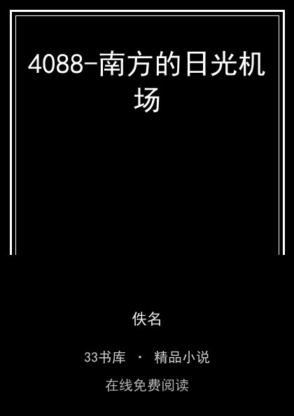 4088-南方的日光机场封面