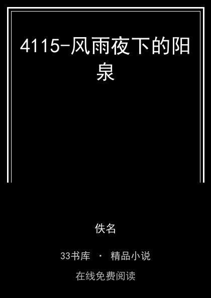 4115-风雨夜下的阳泉封面