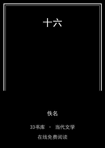 十六封面