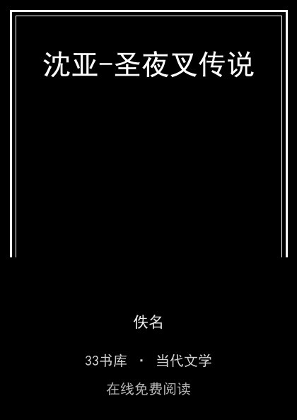 沈亚-圣夜叉传说封面