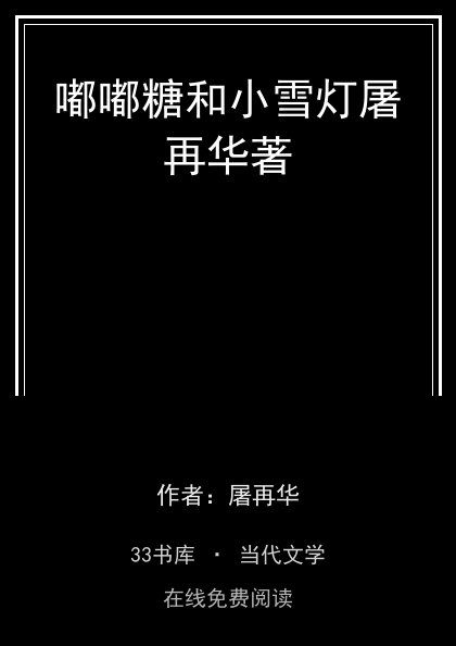 嘟嘟糖和小雪灯屠再华著封面