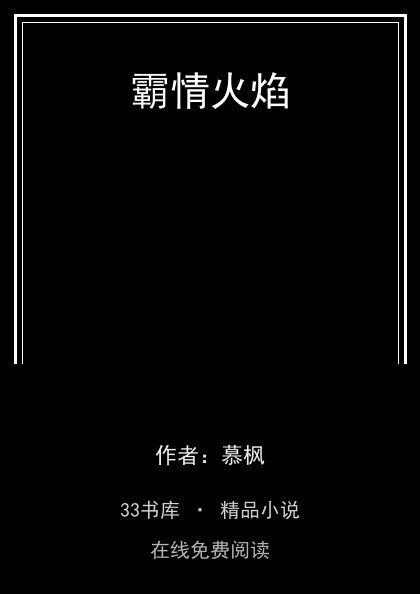 霸情火焰 封面