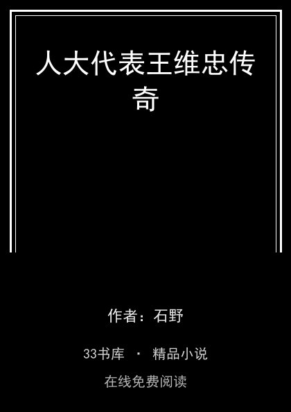人大代表王维忠传奇封面