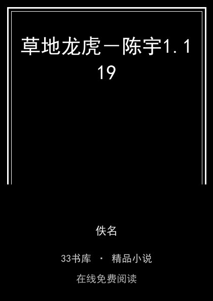 草地龙虎－陈宇封面