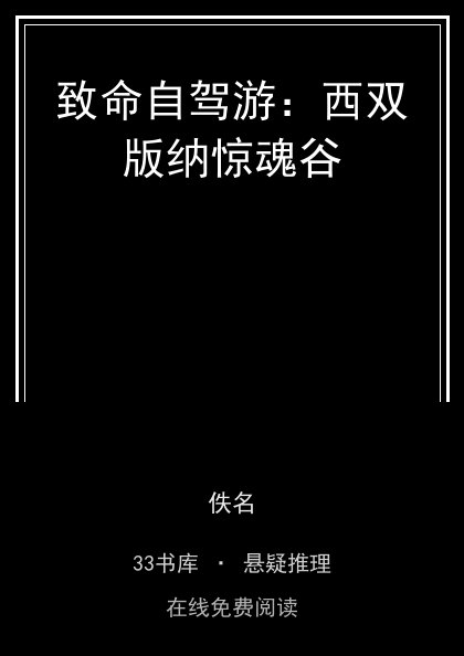 致命自驾游：西双版纳惊魂谷封面