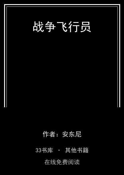 战争飞行员封面