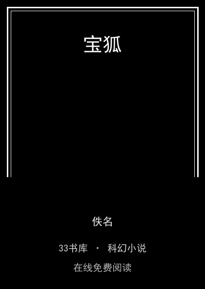 宝狐封面