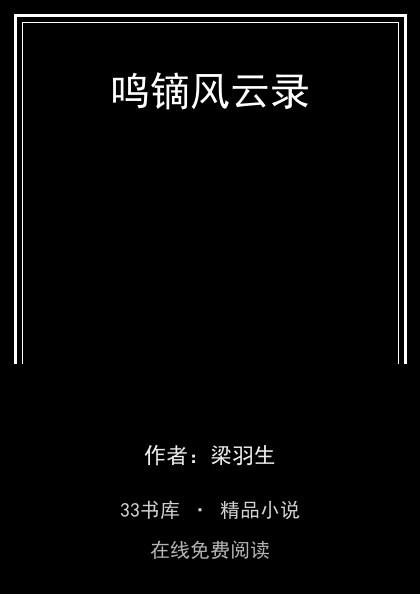 鸣镝风云录封面