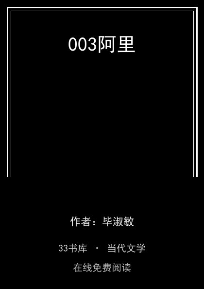 003阿里封面