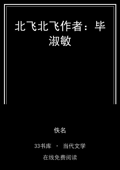 北飞北飞作者：毕淑敏封面